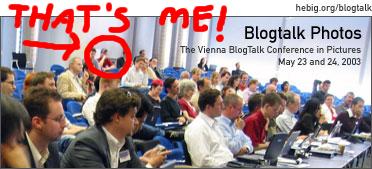 Haiko Hebig's blogtalk title pic, defaced by me